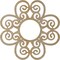 Ekena Millwork Cohen Wood Fretwork Pierced Ceiling Medallion, Hickory, 38"OD x 13"ID x 3/8"T CMWP38X38X0375COHI - alternate 3